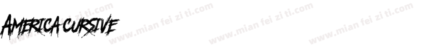 America cursive字体转换
